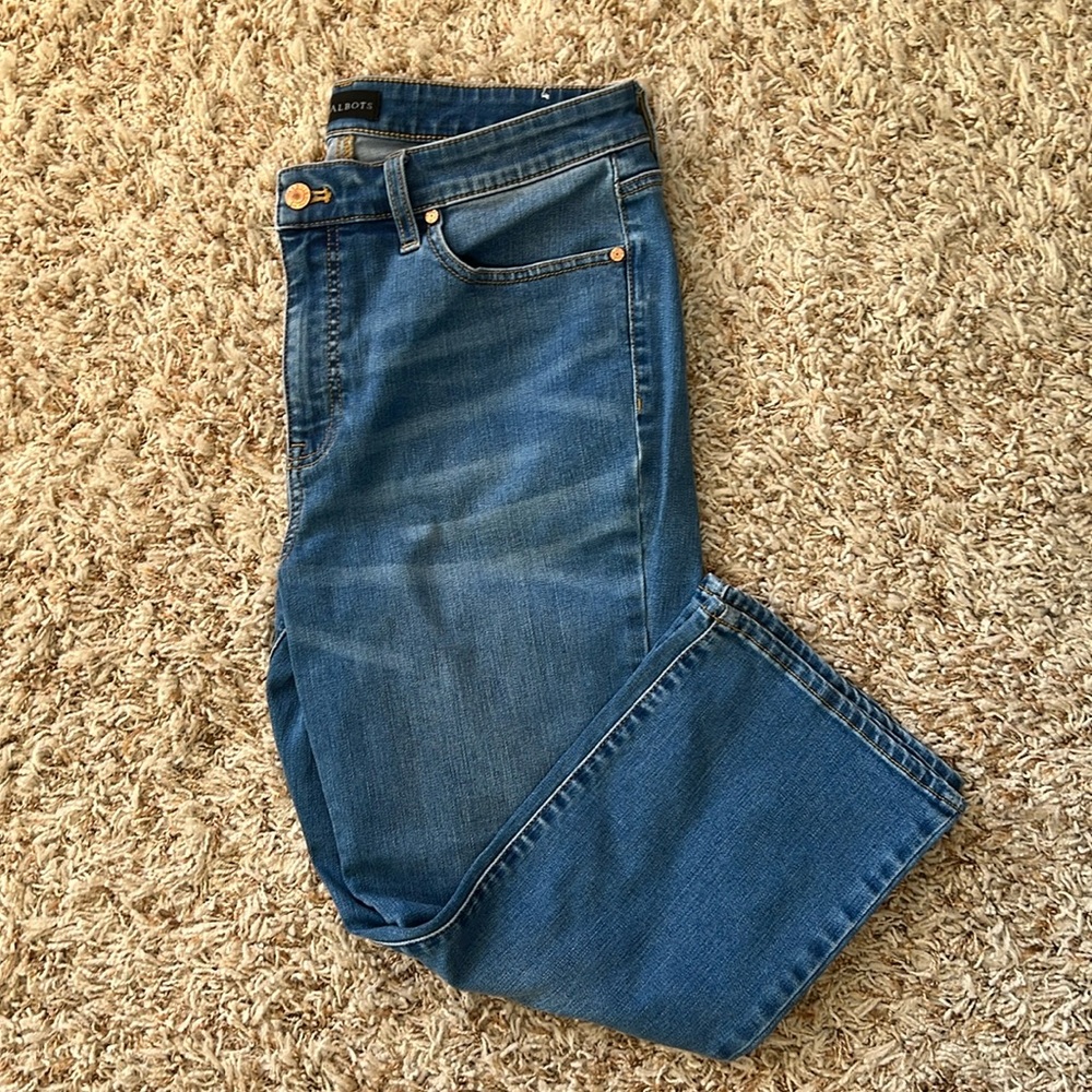 Talbots Crop Flare Jean  Size 12P